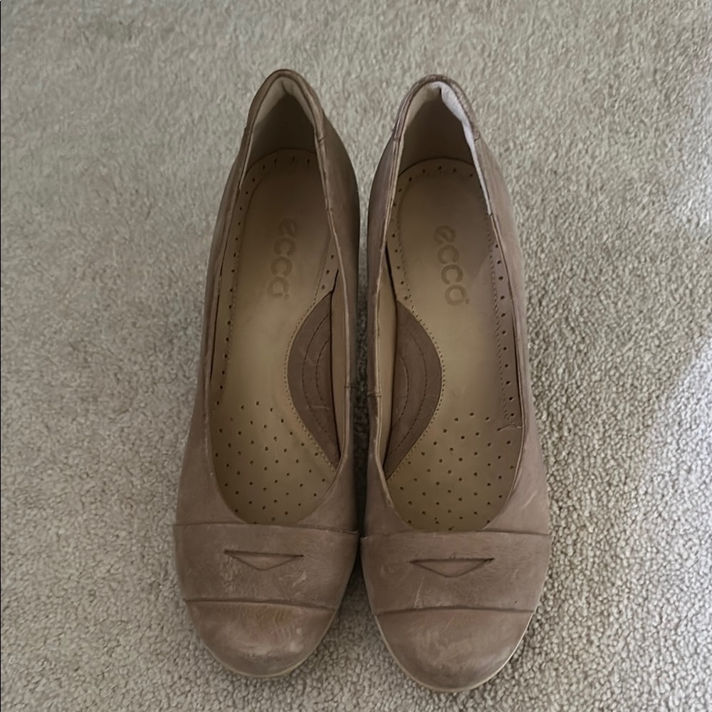 Tan Ecco Pumps